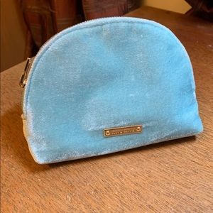Miu Miu Light Blue Velvet Makeup Bag Pouch